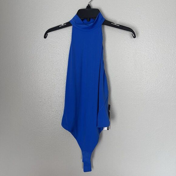 Lululemon Women Seriously Soft Nulu Mock Neck Body Suit Blue Large  Thong Cut‎ - Picture 1 of 11